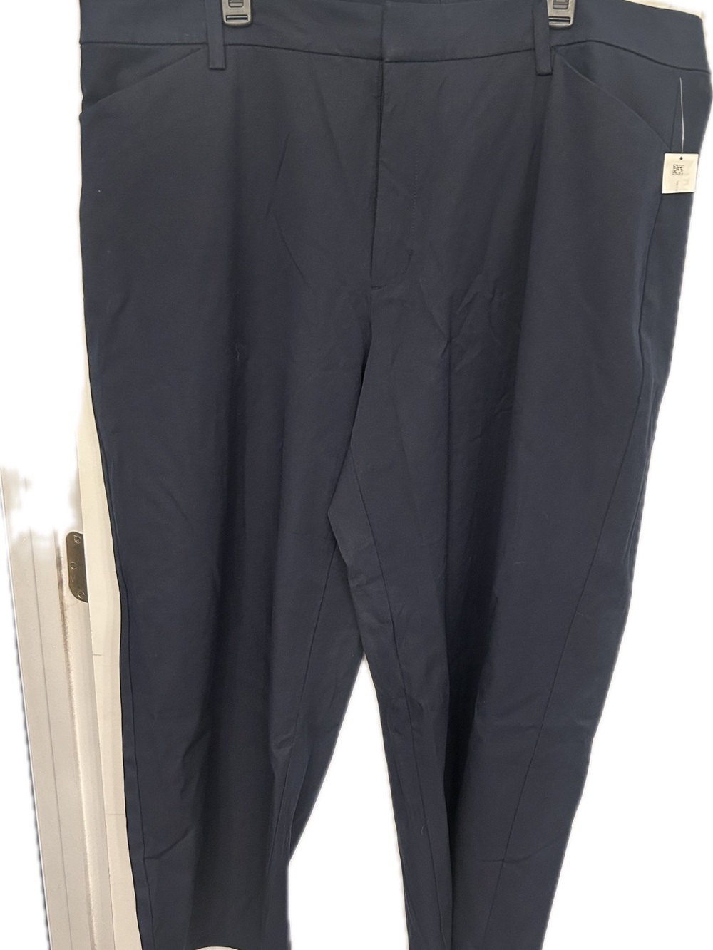 women’ Old Navy pixie high rise wide leg Dress Pants- navy